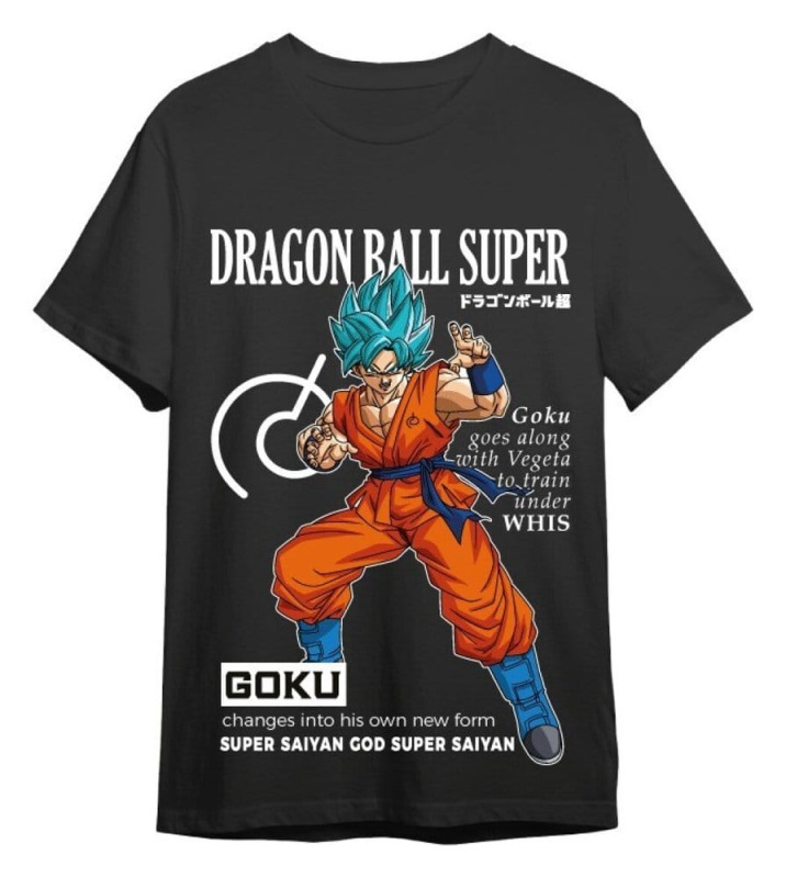 Dragon Ball Super T-Shirt Goku Training Black Size XL 1