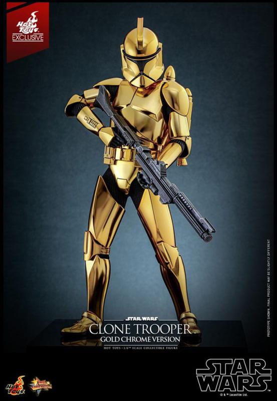 Star Wars Action Figure 1/6 Clone Trooper (Gold Chrome Version) Exclusive 30 cm 5