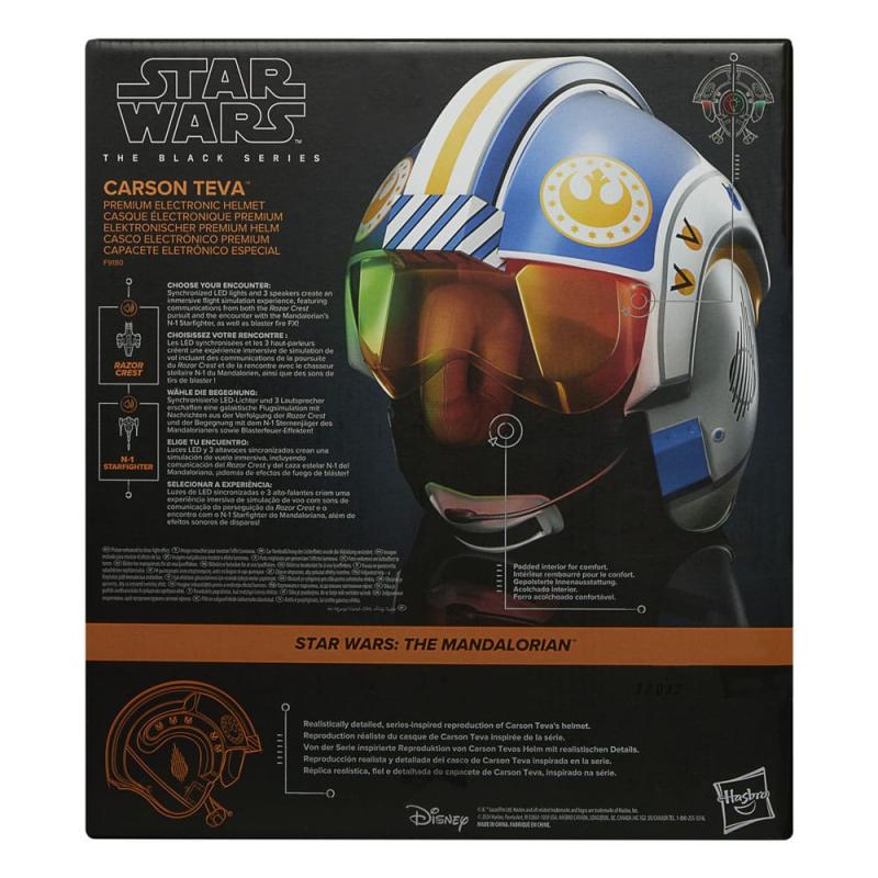 Star Wars: The Mandalorian Black Series Electronic Helmet Carson Teva