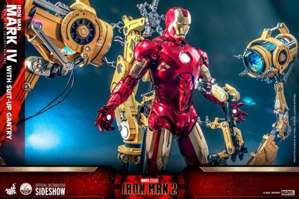 Iron Man 2 Action Figure 1/4 Iron Man Mark IV with Suit-Up Gantry 49 cm