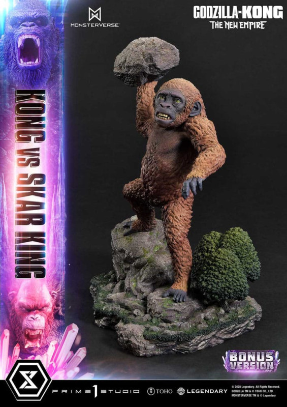Godzilla x Kong: The New Empire Ultimate Diorama Masterline Series Statue Kong vs Skar King Bonus Ve 7
