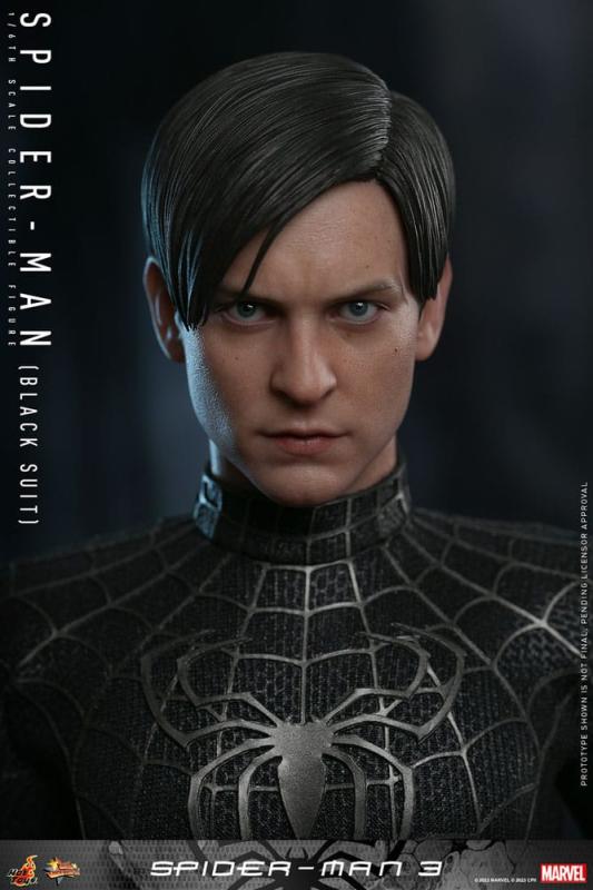 Spider-Man 3 Movie Masterpiece Action Figure 1/6 Spider-Man (Black Suit) 30 cm