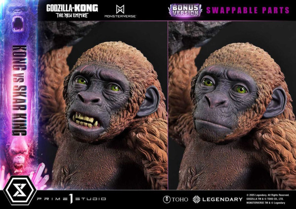 Godzilla x Kong: The New Empire Ultimate Diorama Masterline Series Statue Kong vs Skar King Bonus Ve 6