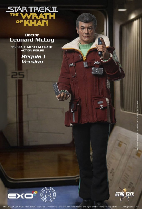 Star Trek II: The Wrath of Khan Action Figure 1/6 Dr. Leonard McCoy Regula I Version 30 cm 3