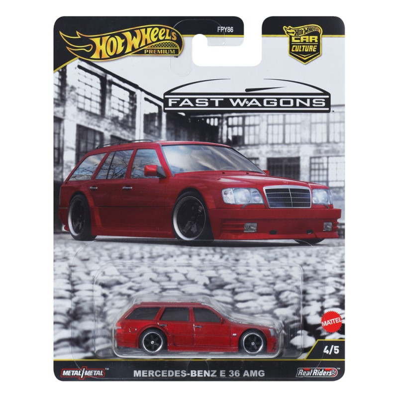 Hot Wheels Premium Car Culture Diecast Vehicle 1/64 Mercedes-Benz E 36 AMG