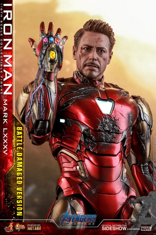 Avengers: Endgame Movie Masterpiece Diecast Action Figure 1/6 Iron Man Mark LXXXV (Battle Damaged Ve 5