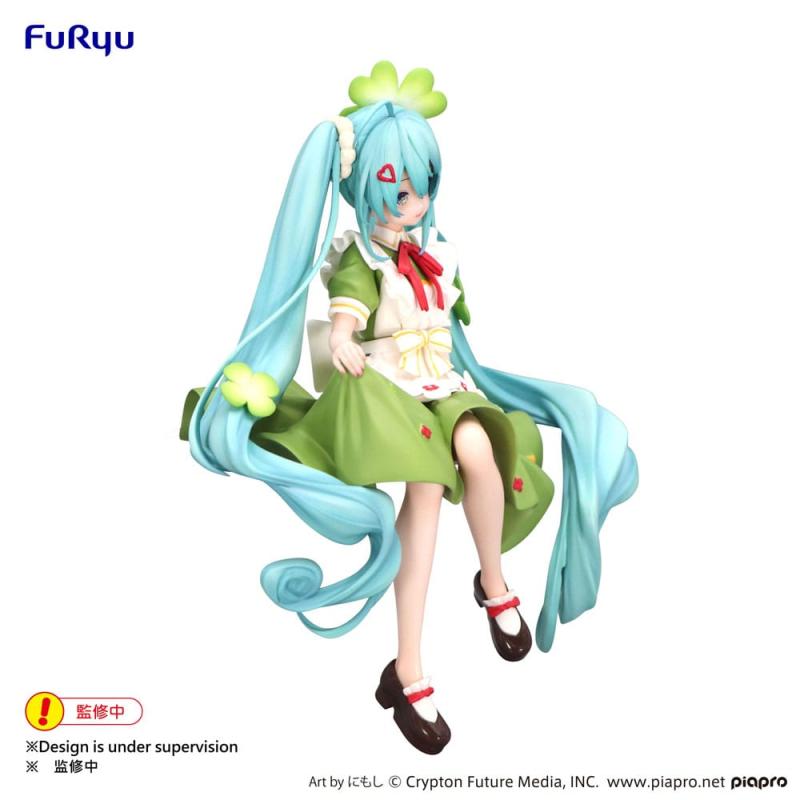 Hatsune Miku Noodle Stopper PVC Statue Flower Fairy Clover 15 cm