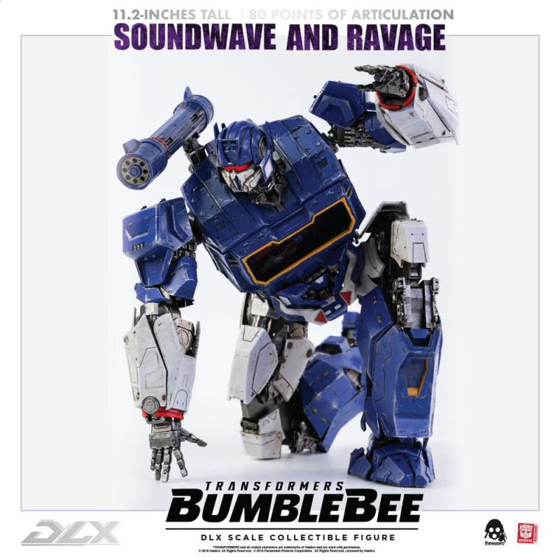 Transformers Bumblebee DLX Action Figure 2-Pack 1/6 Soundwave & Ravage 28 cm 5