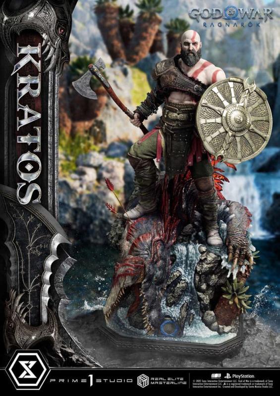 God of War: Ragnarok Real Elite Masterline Series Statue 1/3 Kratos Ultimate Bonus Version 95 cm 10