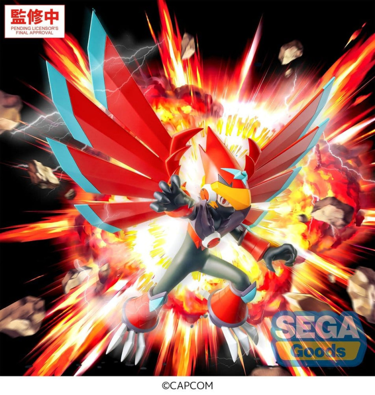 Mega Man Battle Network Luminasta PVC Figure Mega Man Falzar Beast 19 cm 1