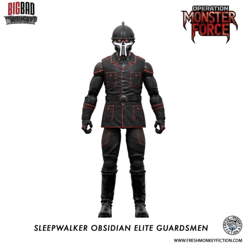 Operation: Monster Force Action Figure 1/12 Sleepwalker Obsidian Elite Guardsmen 15 cm