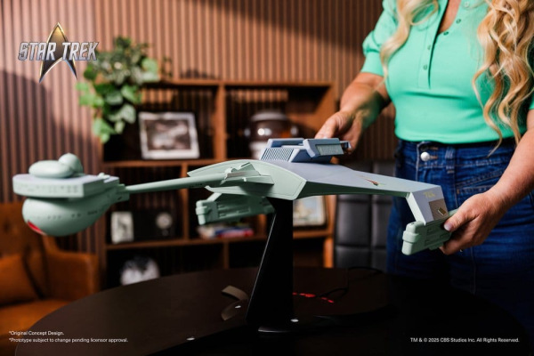 Star Trek TOS DieCast Replica 1/350 Klingon D7 Battle Cruiser Original Concept Design heo EU Exclusi 9