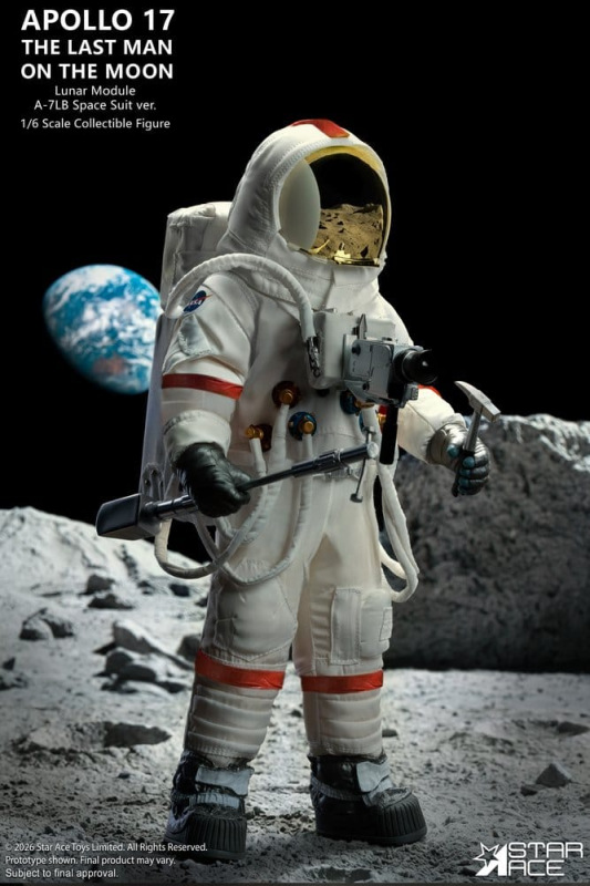NASA Apollo 17 Action Figure 1/6 The Last Man on the Moon 30 cm 7