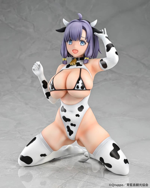 Nukitashi The Animation PVC Statue 1/5 Misaki Hotori Cow print costume 22 cm 1