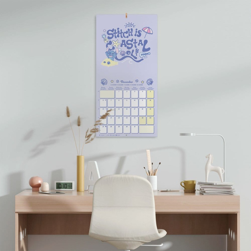 Disney Stitch 2027 Wall Calendar 30 x 30 cm 3