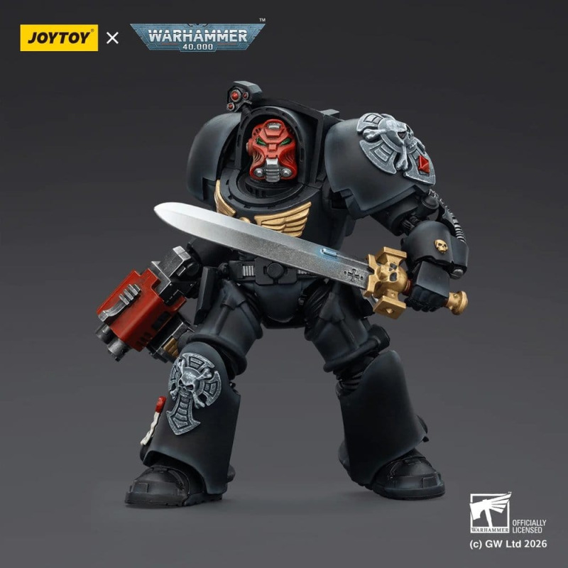 Warhammer 40,000 Action Figure Black Templars Terminator 1 with Power Sword and Storm Bolter 14 cm 1