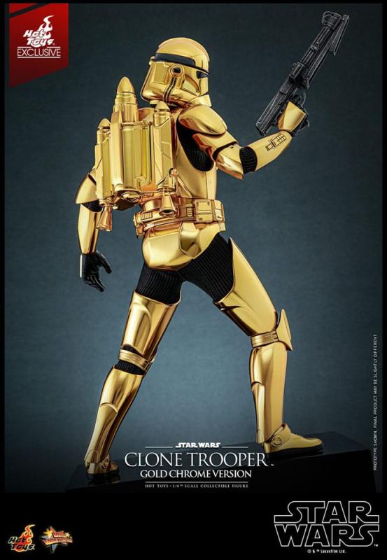 Star Wars Action Figure 1/6 Clone Trooper (Gold Chrome Version) Exclusive 30 cm 3