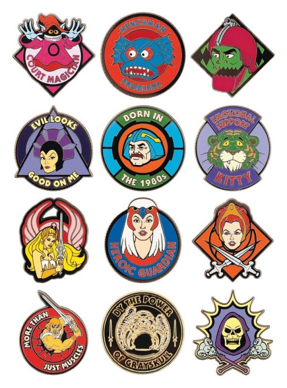 Masters of the Universe Mystery Pin Badges Blind Box Display (12) 14