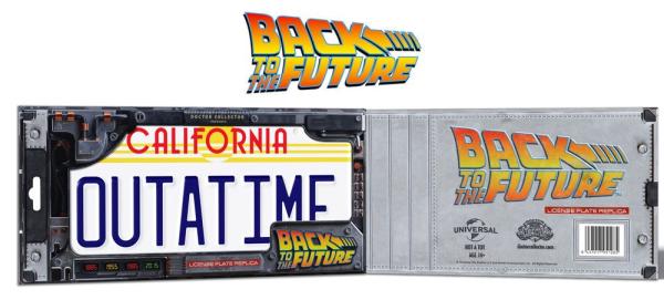 Back To The Future Replica 1/1 ´Outatime´ DeLorean License Plate 3