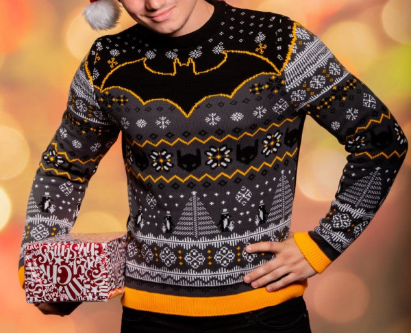 Batman Christmas Sweater Penguin Size M 2