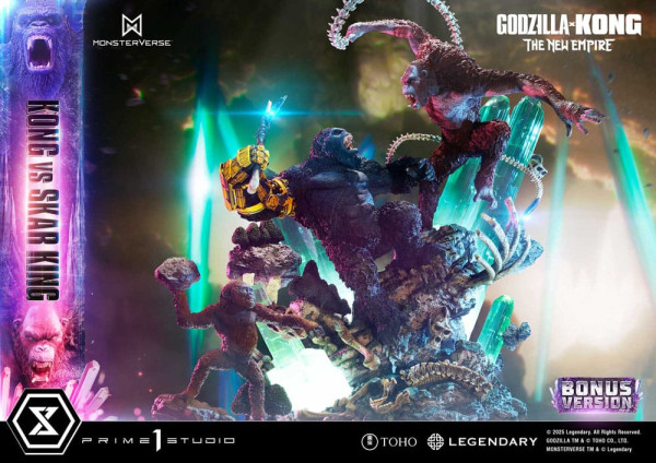 Godzilla x Kong: The New Empire Ultimate Diorama Masterline Series Statue Kong vs Skar King Bonus Ve 4