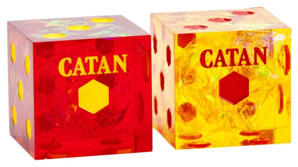 Catan Dice Set D6 Sharp Edge Resin 1