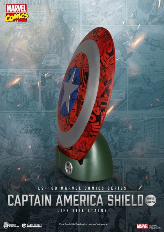 Marvel Comics PVC Captain America Shield Life Size Statue 64 cm 2