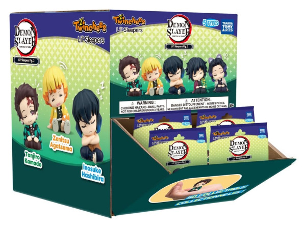 Demon Slayer: Kimetsu no Yaiba Twinchees Mini Figures Lil' Sleepers Wave 3 5 cm Blind Pack Display ( 6