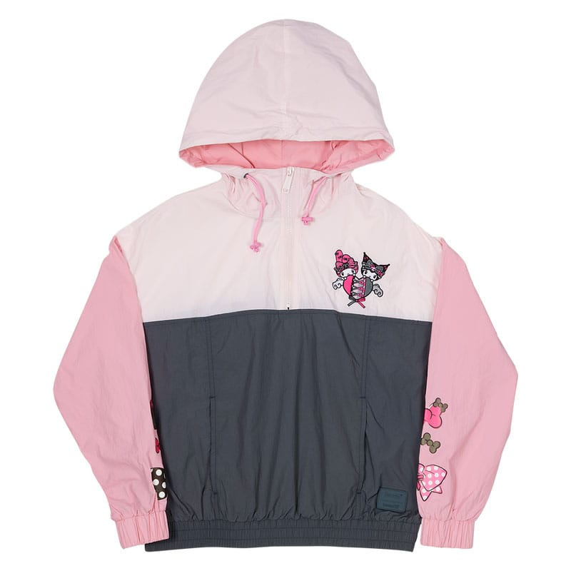 Sanrio by Loungefly Windbreaker Jacket My Melody and Kuromi Size L