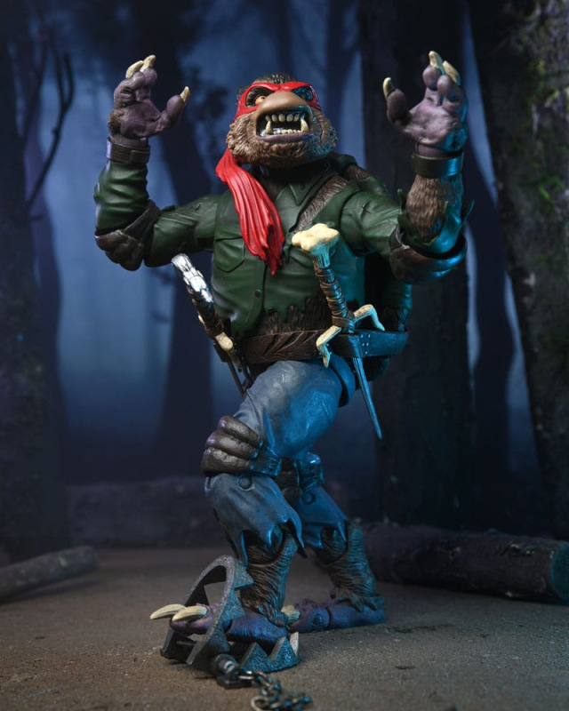 Universal Monsters/Teenage Mutant Ninja Turtles Action Figure Raphael as the Wolfman 18 cm 10