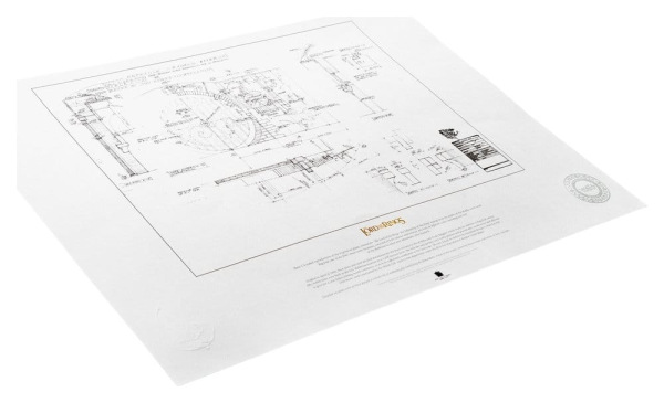 Lord of the Rings Blueprint Art Print The Grey Havens 59 x 42 cm 1