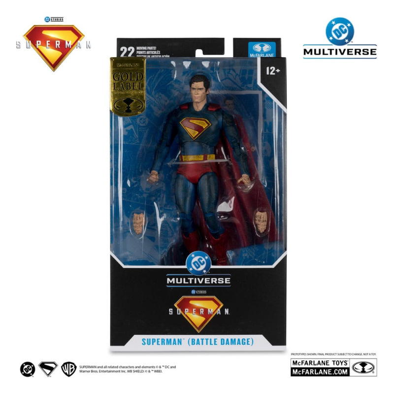 Superman (2025) DC Multiverse Action Figure Superman (Battle Damaged) (Gold Label) 18 cm 7