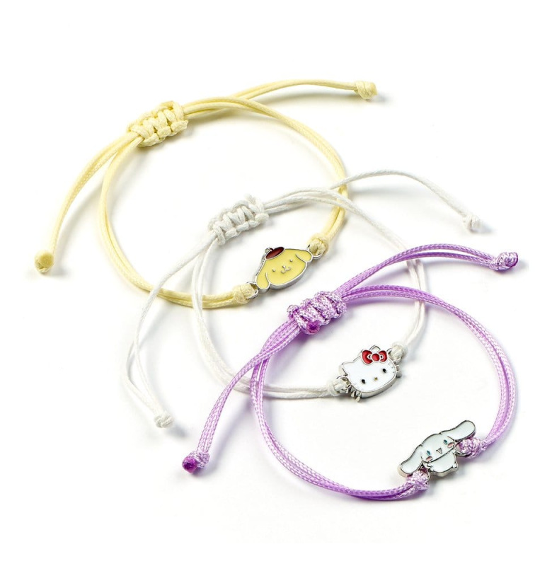 Sanrio Bracelet 3-Pack Hello Kitty, Cinnamonroll and Pompompurin 1