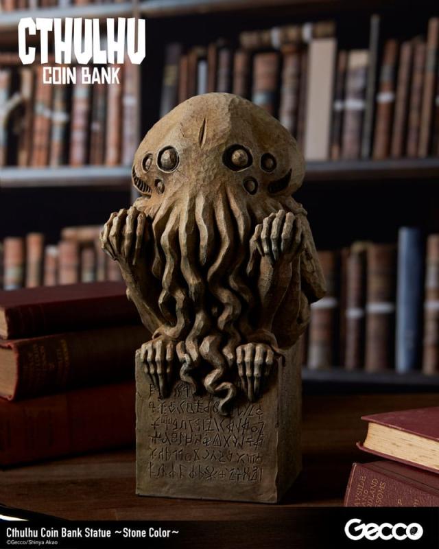 H.P. Lovecraft Cthulhu Mythos Coin Bank Statue Cthulhu (Stone Color) 24 cm