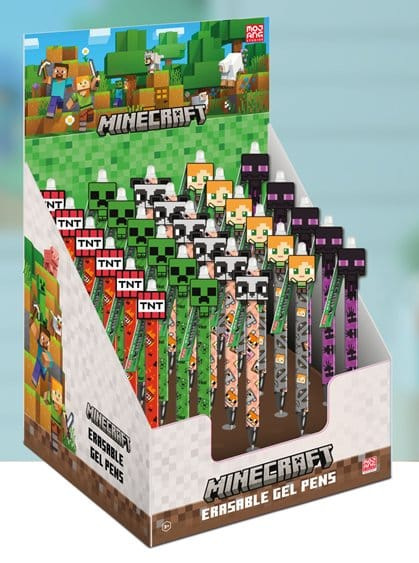 Minecraft Erasable Gel Pen Characters Display (30)
