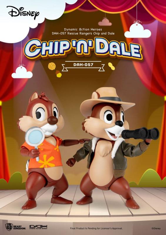 Chip 'n Dale: Rescue Rangers Dynamic 8ction Heroes Action Figures 1/9 Chip & Dale 10 cm