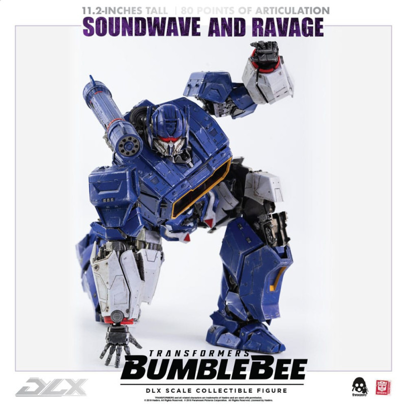 Transformers Bumblebee DLX Action Figure 2-Pack 1/6 Soundwave & Ravage 28 cm 6