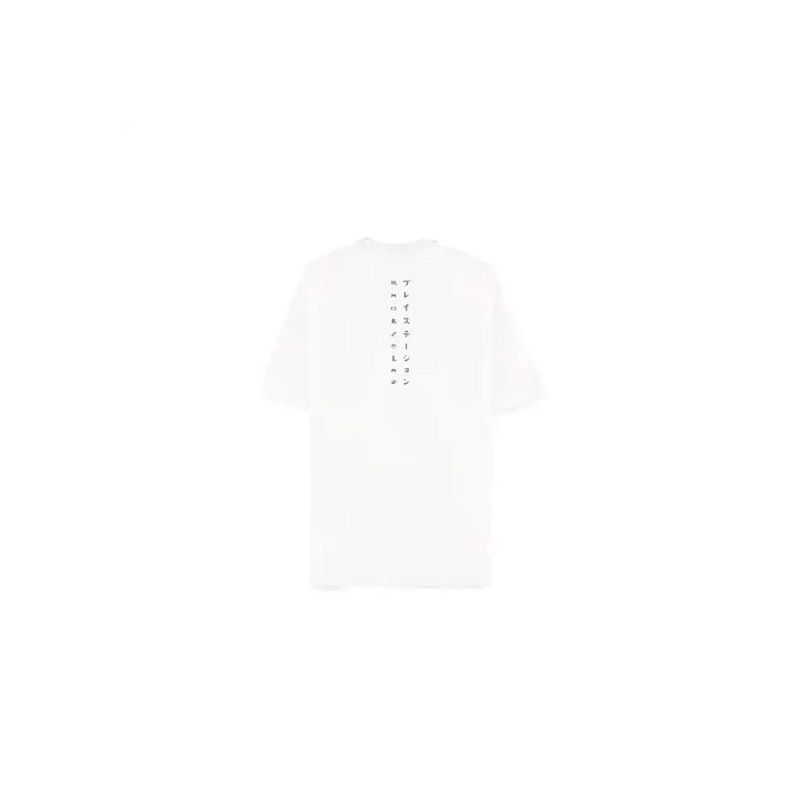 PlayStation T-Shirt Logo White Loose Fit Size L 1