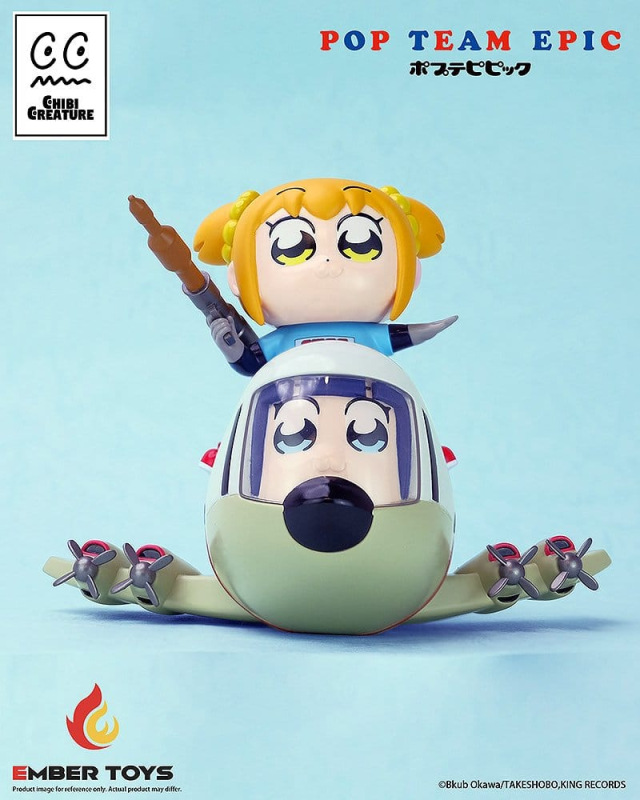 Pop Team Epic Chibi Creature Vinyl Figures 2-Pack POPUKO & PIPIMI: Skeleton Competition Ver. 2
