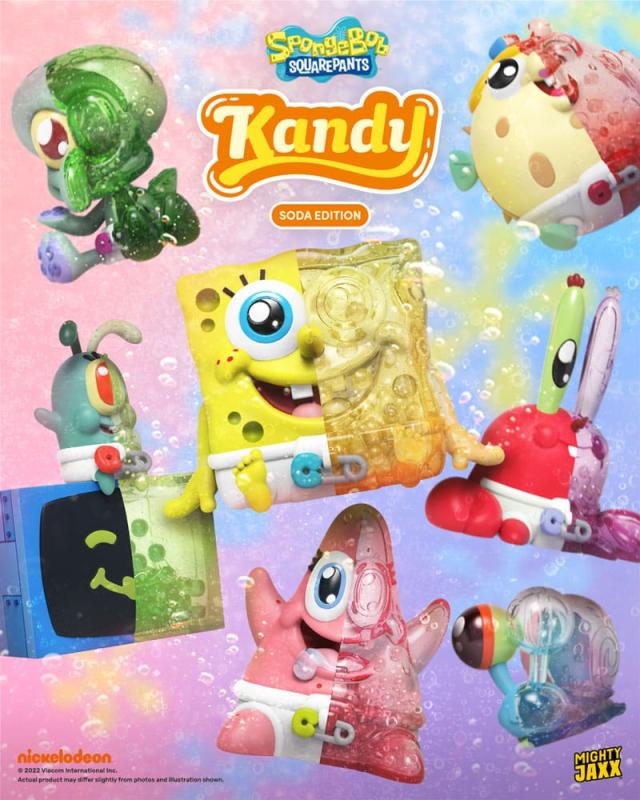 Spongebob Squarepants Blind Box Kandy x Jason Freeny Collection Spongebob (Soda Edition) Display (6)