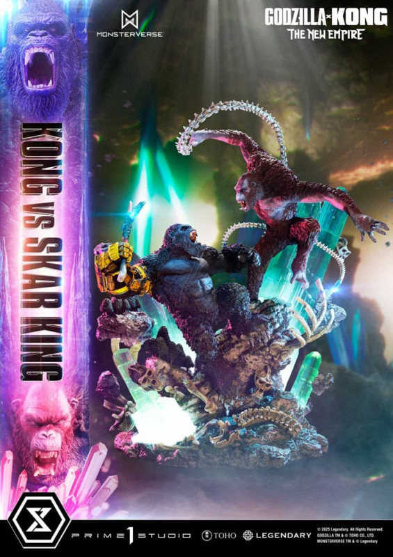 Godzilla x Kong: The New Empire Ultimate Diorama Masterline Series Statue Kong vs Skar King Bonus Ve 12