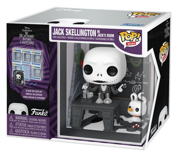 Nightmare Before Christmas POP! Nooks Vinyl Figure Jack Skellington's Room 9 cm 1