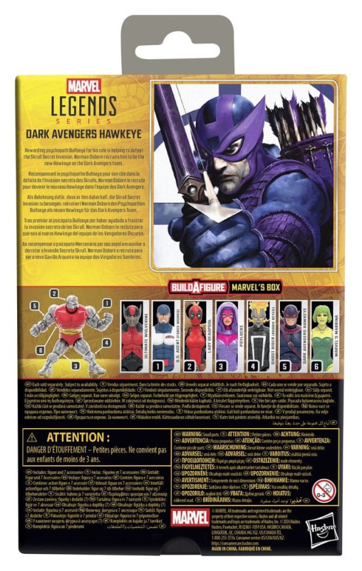 Marvel Legends Action Figure Dark Avengers Hawkeye (BAF: Marvel's Box) 15 cm 1