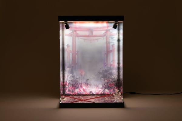 SHINSAI Acrylic Display Case with Lighting Inbina Rasethuhime Saki M Edition 39 cm