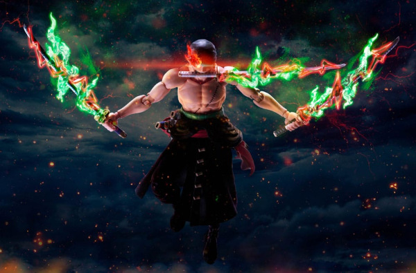 One Piece S.H.Figuarts Action Figure Roronoa Zoro The King of Hell 15 cm 8