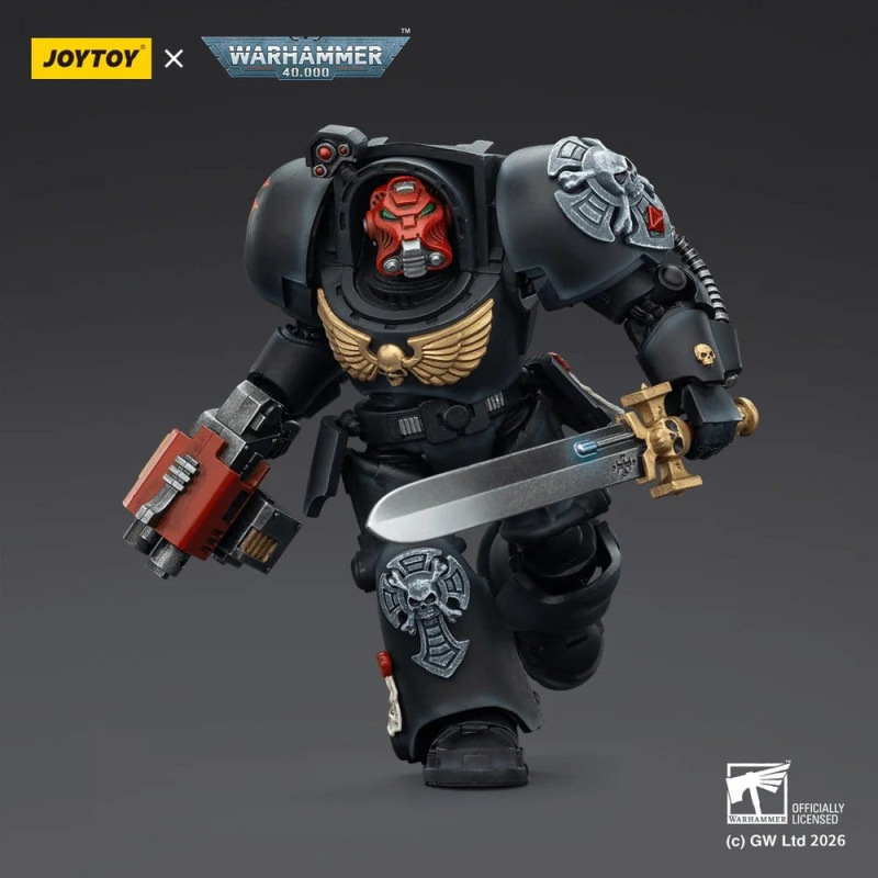 Warhammer 40,000 Action Figure Black Templars Terminator 1 with Power Sword and Storm Bolter 14 cm 2