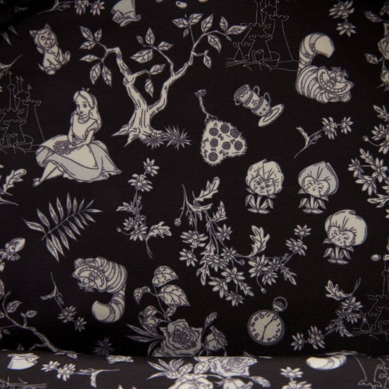 Alice in Wonderland Embroidered Floral Mini Backpack 3