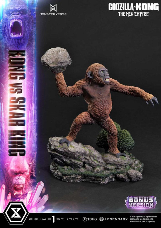 Godzilla x Kong: The New Empire Ultimate Diorama Masterline Series Statue Kong vs Skar King Bonus Ve 8