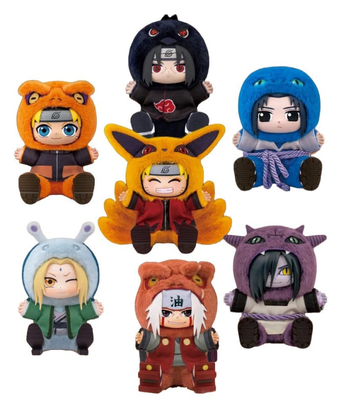 Naruto Vinyl Face Mini Plush Cute Beasts Blind Box 15 cm Display (6)