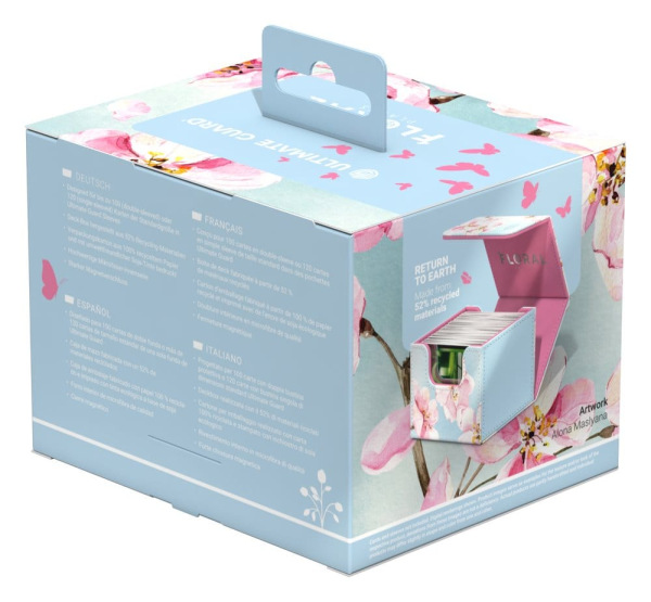 Ultimate Guard Sidewinder 100+ Xenoskin "Floral Places" - Cherry Blossom 9